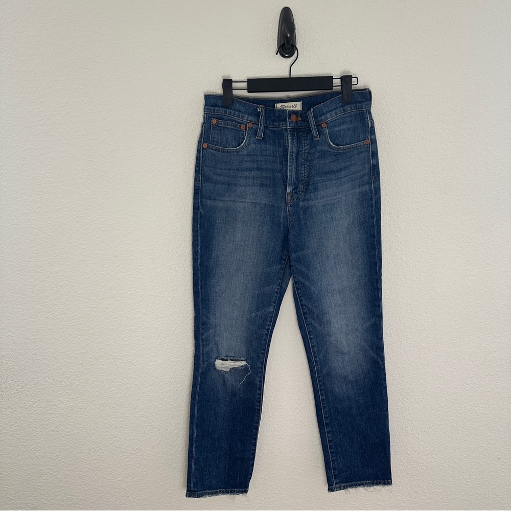 Madewell Perfect Vintage Crop Jeans - High Rise Distressed‎ - 27